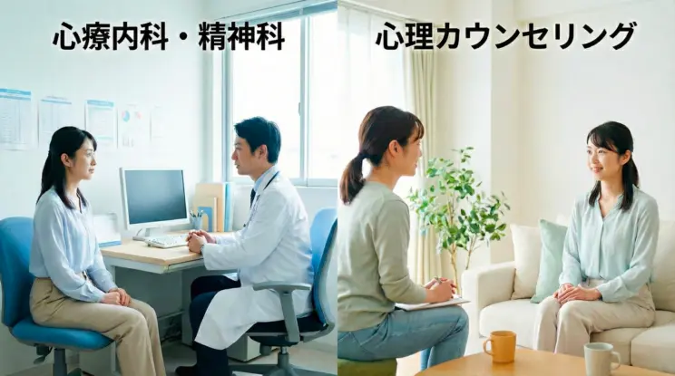 心療内科・精神科と心理カウンセリング