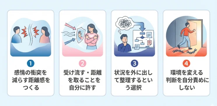 【4選】メンタルを守りながら関わる考え方