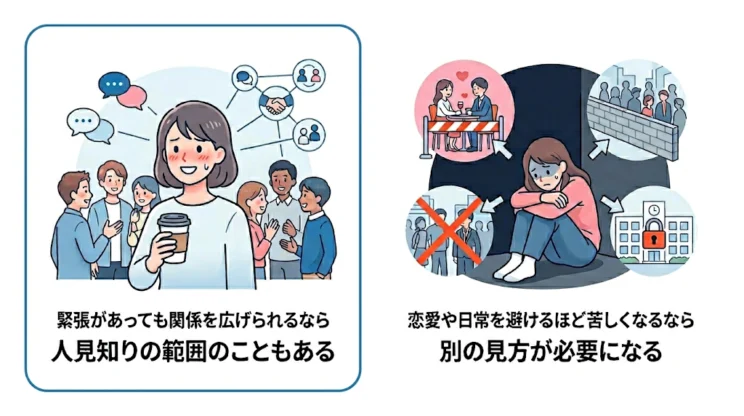 人見知りと社交不安障害は何が違う?