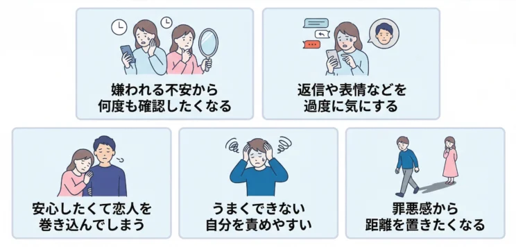 強迫性障害の人に見られる5つの恋愛傾向