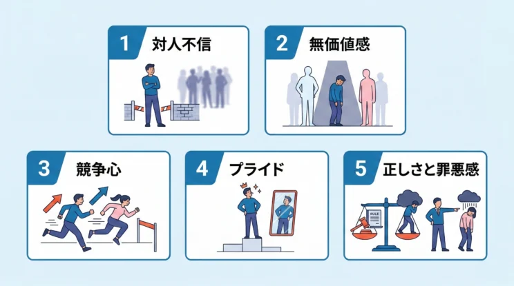 無意識のマウントをやめたいのにやめられない心理的背景5選