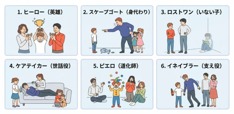 アダルトチルドレンの6つのタイプ