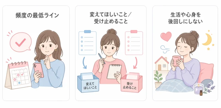 関係を続けるために決めておきたい境界線