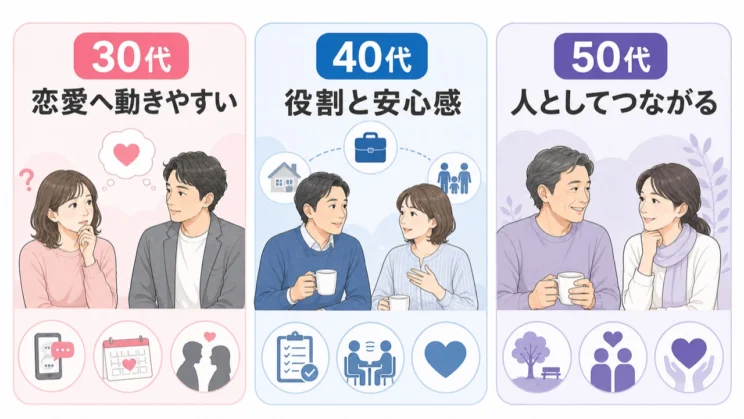 年代ごとの違いを見ると、40代の迷いが少し整理しやすくなります。
