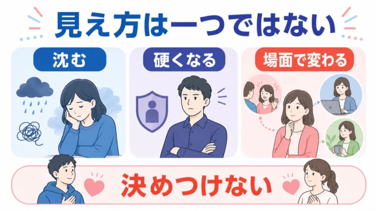 同じように見える変化でも、背景や場面によって意味合いは変わります。