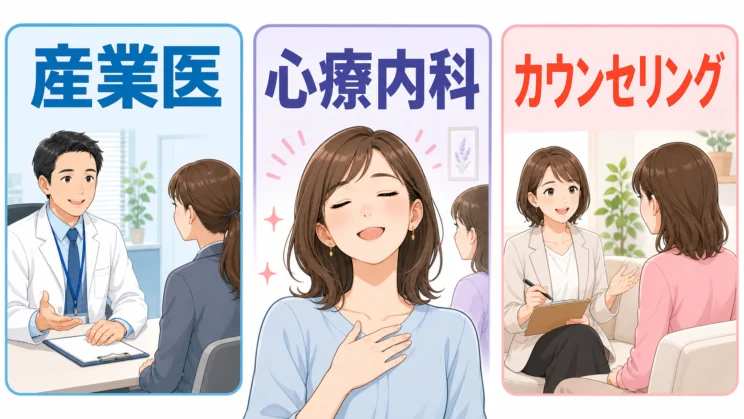 産業医、心療内科、カウンセリングは、相手を変えるためではなく自分の消耗を整えるために利用できます。