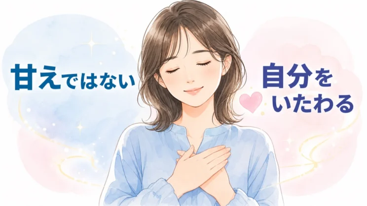つらさを感じる自分を責めるより、今は心が消耗していると気づき、自分をいたわってください。