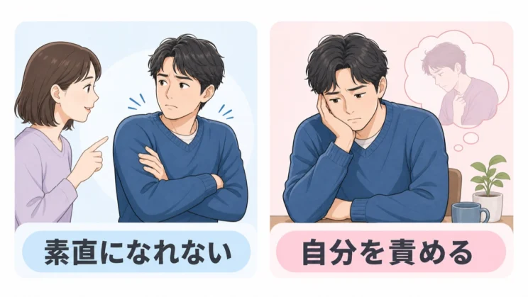 素直になれない苦しさに自己否定が重なると、心の負担はさらに大きくなります。