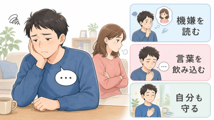 機嫌を読み続ける疲れは、出来事の大きさより積み重なりで深くなっていきます。