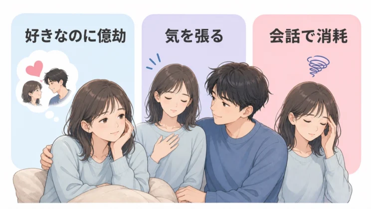 相手を大切に思う気持ちと、会話で消耗する感覚は同時に存在します。