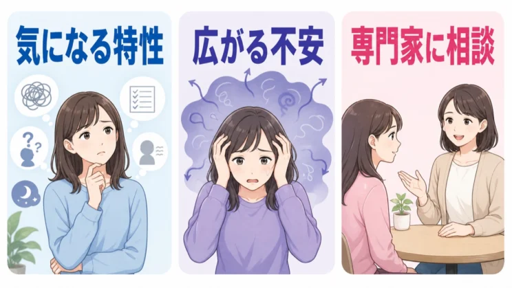気になる特性や不安の広がりがあるなら、自己判断を急がず専門家に相談できます。