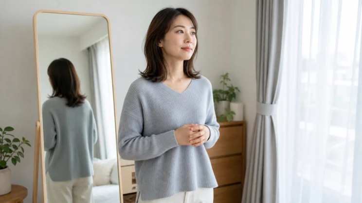 気になる一点から少し視線を離すと、感じていた大きさを見直しやすくなります。