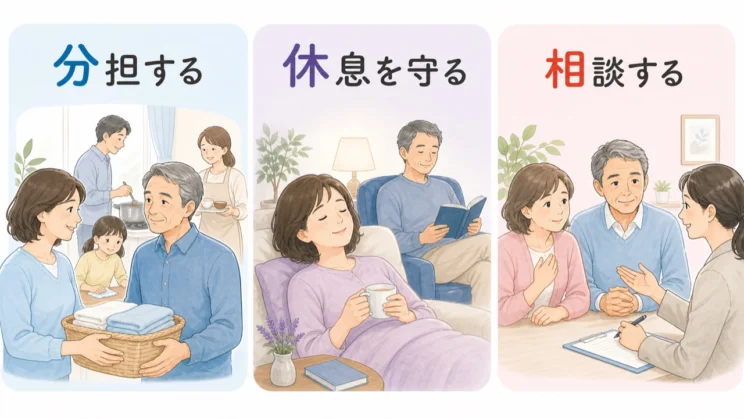 分担と休息、専門家への相談を選ぶことは、本人と家族の双方を守る境界線になります。