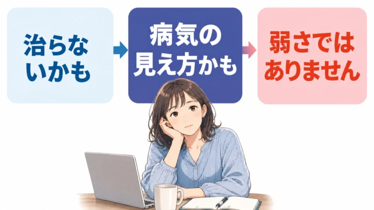 「治らない」という感覚も、病気がつくる見え方かもしれません。