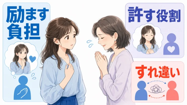 励ますことや許すことが続くと、年下の相手にも見えにくい負担が生まれます。