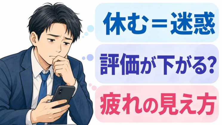 休み=迷惑という見え方は、疲れが強いときほど固まりやすくなります。