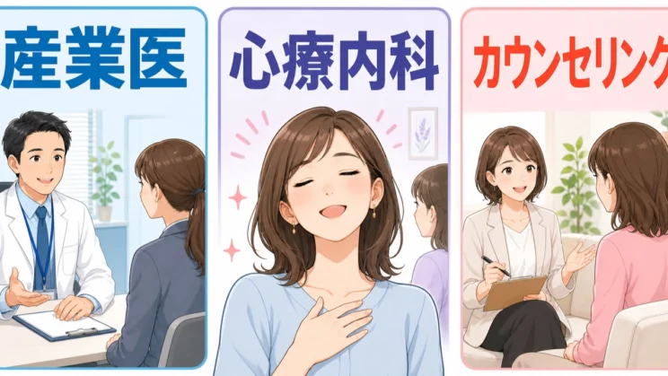 産業医、心療内科、カウンセリングは、相手を変えるためではなく自分の消耗を整えるために利用できます。