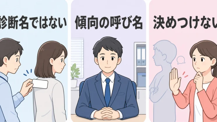 虚言癖は正式な診断名ではないため、周囲が病名や性格を決めつけず、事実の食い違いを扱います。