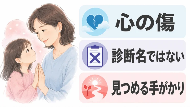 インナーチャイルドは診断名ではなく、心の傷や満たされなかった思いを見つめる手がかりです。