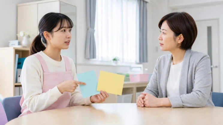 苦手な場面と助けてほしい形を具体的に伝えると、続けやすい配属や支援体制を相談しやすくなります。