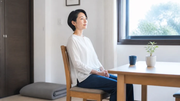 寝てしまうときは、朝へ移したり椅子に座ったりして無理なく調整できます。