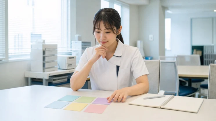 嘔吐に接する頻度や自分の反応を照らし合わせ、無理の少ない配属先や働き方を探せます。
