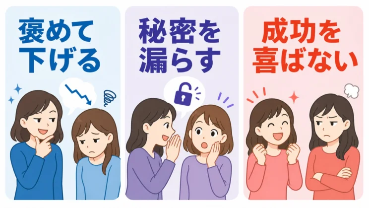 一度の印象ではなく、褒め方・秘密・成功時の反応が繰り返されるかを見てみましょう。