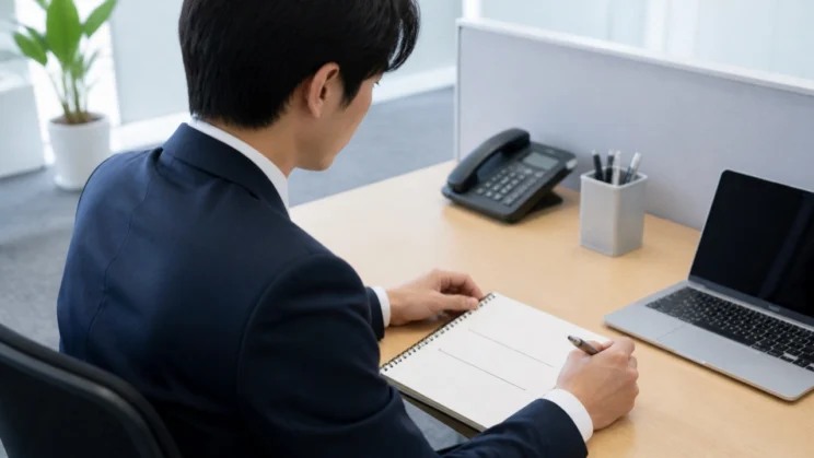 報告や相談の前に結論・状況・確認事項をメモしておくと、伝える負担を減らせます。
