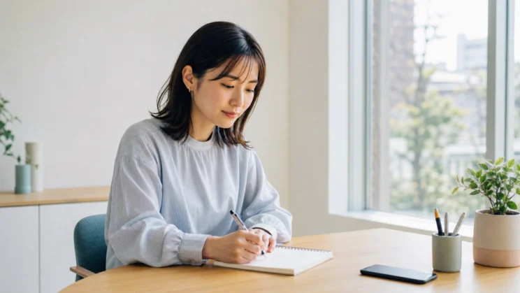 きっかけとそのときの気持ちを書き出すと、自分が本当に整えたいことに近づきやすくなります。