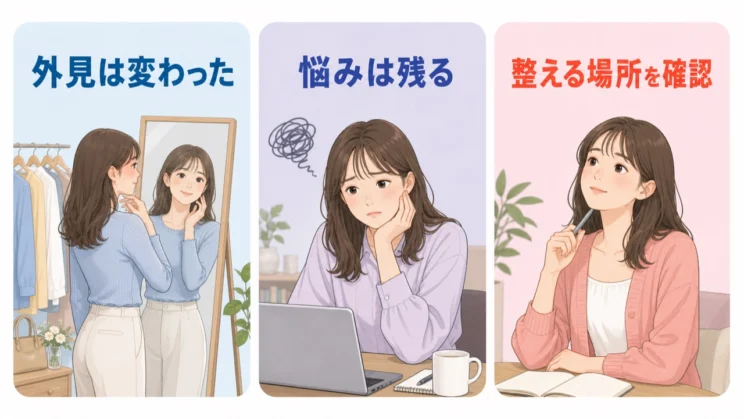 磨いている場所と本当に変えたい悩みを分けて見ると、空回りの理由を整理しやすくなります。