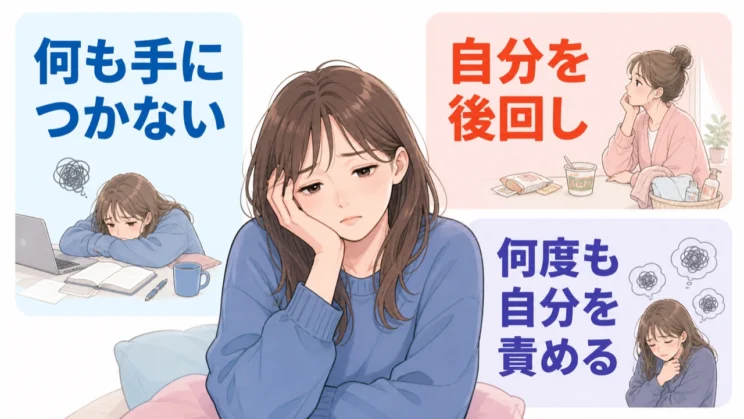 何も手につかない、自分を後回しにするなどの変化は、自尊心が削られているサインかもしれません。