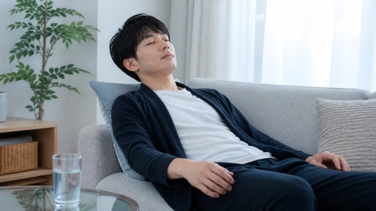 回復を急がせる前に、まず眠ることや食べることなど、日常の休息を優先します。
