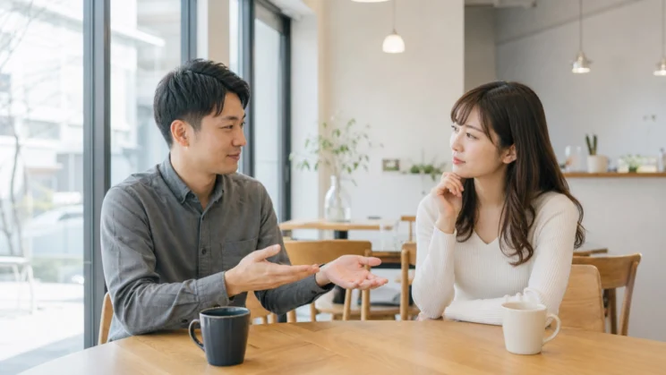 感情を一から言葉にしてもらうより、答えやすい選択肢を示すと、負担の少ない会話につながることがあります。