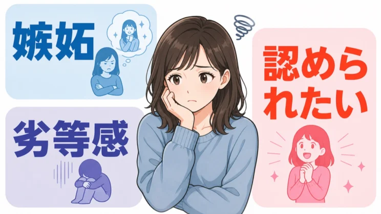 棘のある言動の背景には、嫉妬・劣等感・認められたい気持ちが重なることがあります。