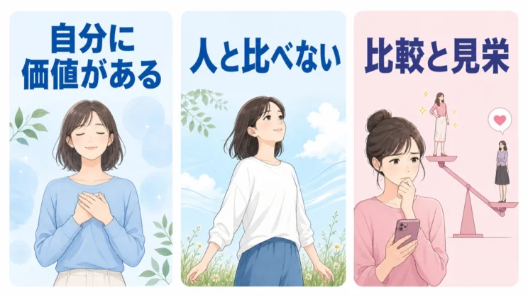 自尊心は、人と比べなくても自分に価値があると感じる土台です。