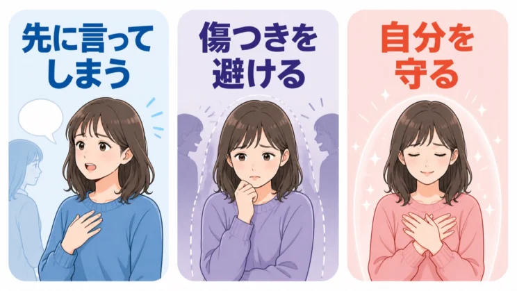 人間不信だと先に口にするのは、傷つきを避けながら自分を守ろうとする反応として働くことがあります。
