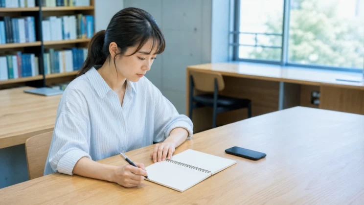 確かめられた事実と想像を分けて書き出すと、自分だけを責める流れから少し距離を取れます。