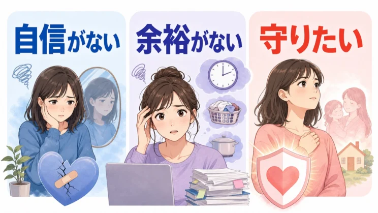 自信のなさや余裕の不足、自分を守りたい気持ちが、自己優先に見える言動につながることがあります。