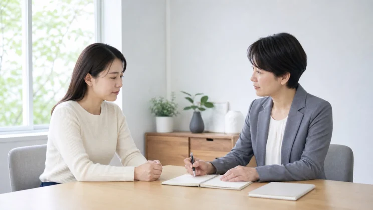 カウンセリングは、うまくできなかった週も責めずに手がかりとして一緒に整理する場です。
