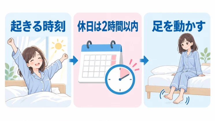 起きる時刻を先に整える
