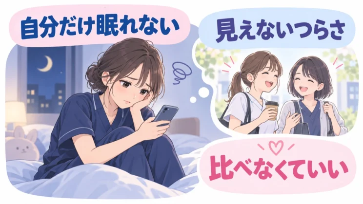 見えないつらさを、ひとりで比べなくて大丈夫です。