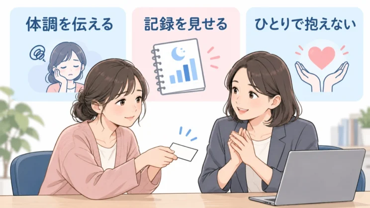 職場や学校への伝え方