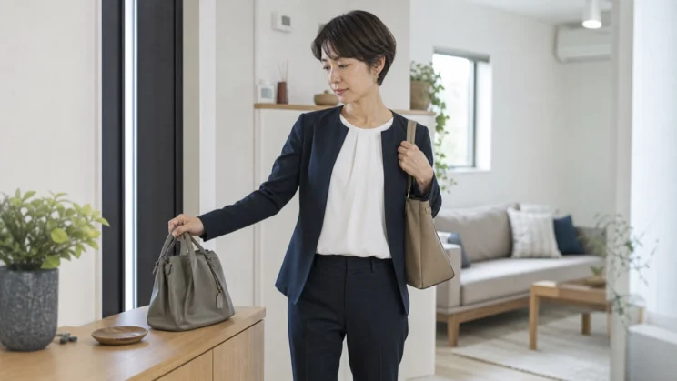 外で保っていた緊張が緩む帰宅時に、家族と接する前の小さな間を作ると余裕を取り戻しやすくなります。