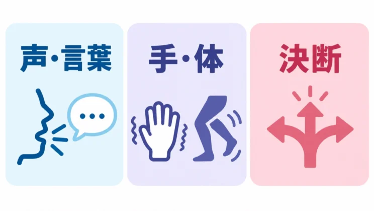 症状の出方を分けて見ると、自分に合う備えを考えやすくなります。