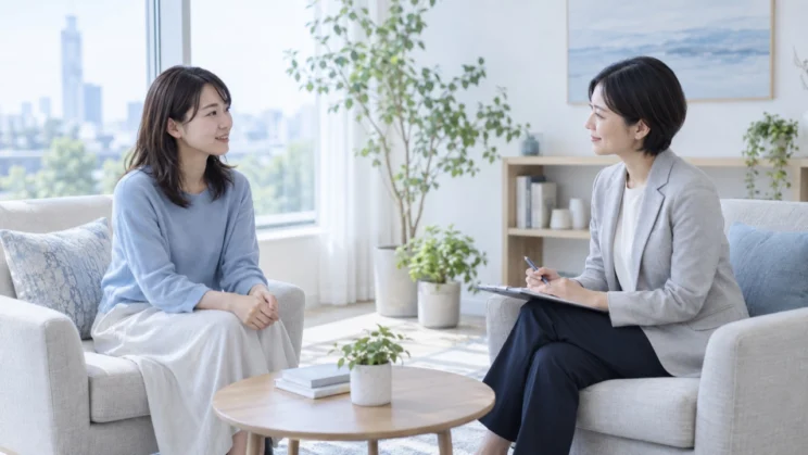 眠れない、気分が重いと伝えることから、相談を始められます。