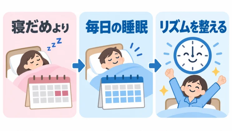 毎日の睡眠でリズムを整える