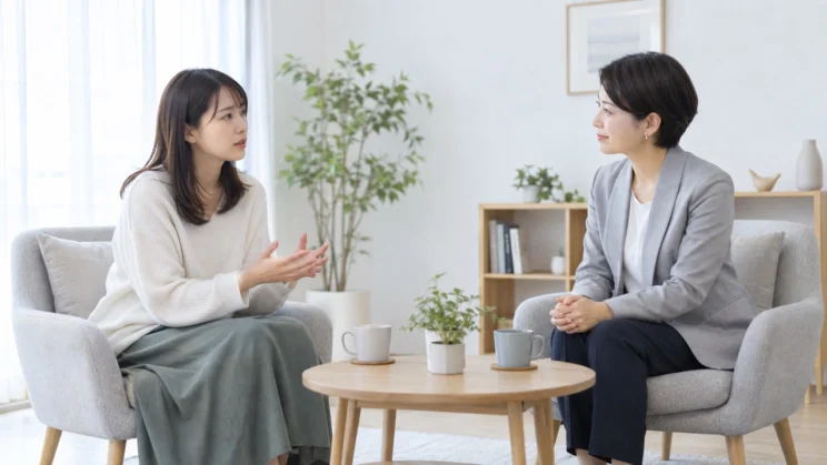 気持ちを話す時間が、眠れない悪循環をほどく助けになることもあります。