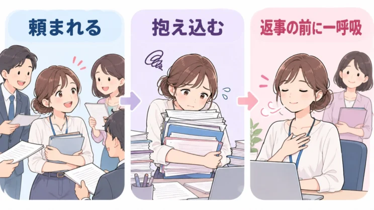 抱え込みすぎる前に間を置くと、自分の負担を確かめられます。