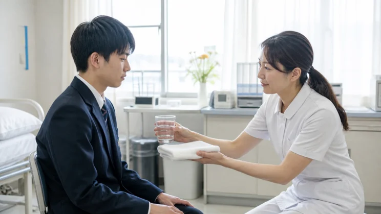 気持ちの説明より前に、まず体を落ち着け、必要な手当てと安全確保を優先してください。