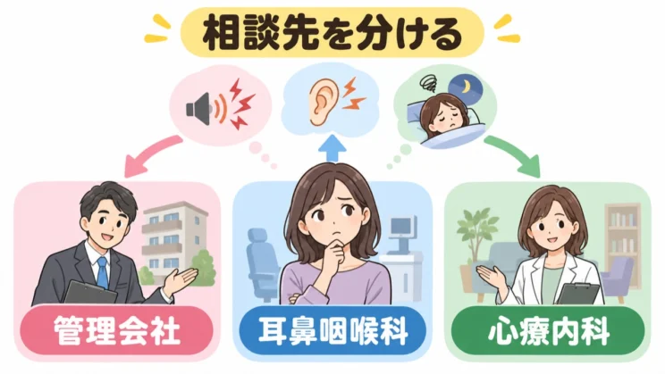 困りごとの種類ごとに相談先を分けると、最初の一歩を選びやすくなります。